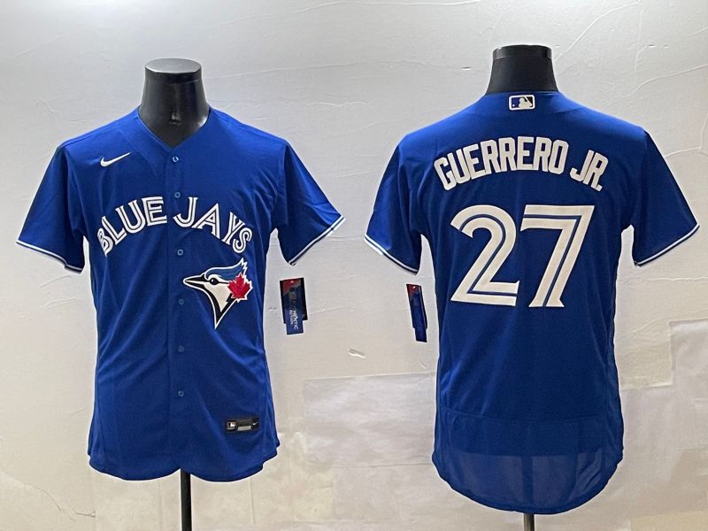 Men Toronto Blue Jays #27 Guerrero jr Blue Elite 2025 Nike MLB Jersey style 1->toronto blue jays->MLB Jersey